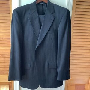 Jos A Bank Pinstriped Suit